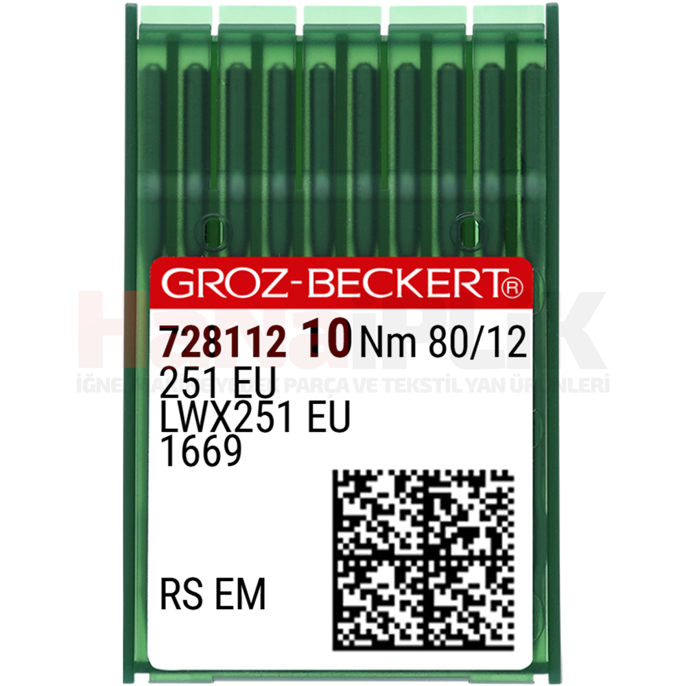 Etek Baskı Dikiş İğnesi / 251EU 80/12 (RS EM) (728112)