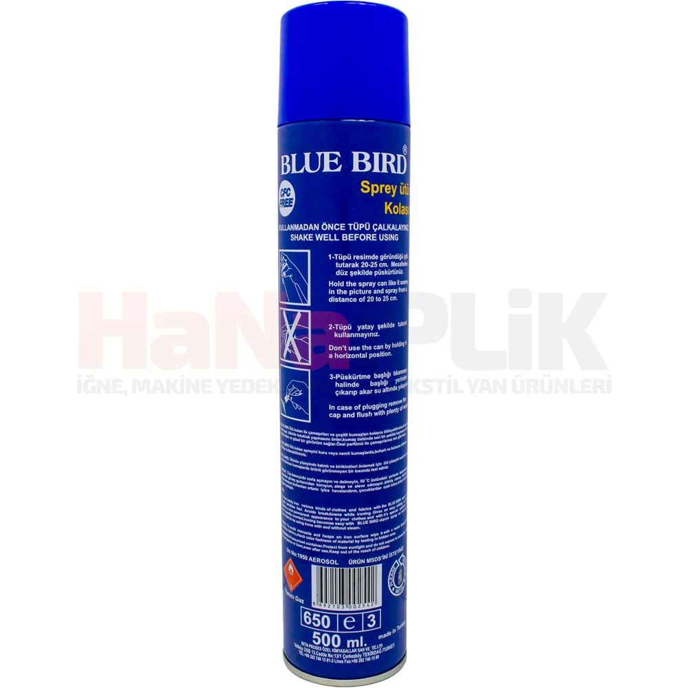 Blue Bird Ütü Kolası Sprey 500ml
