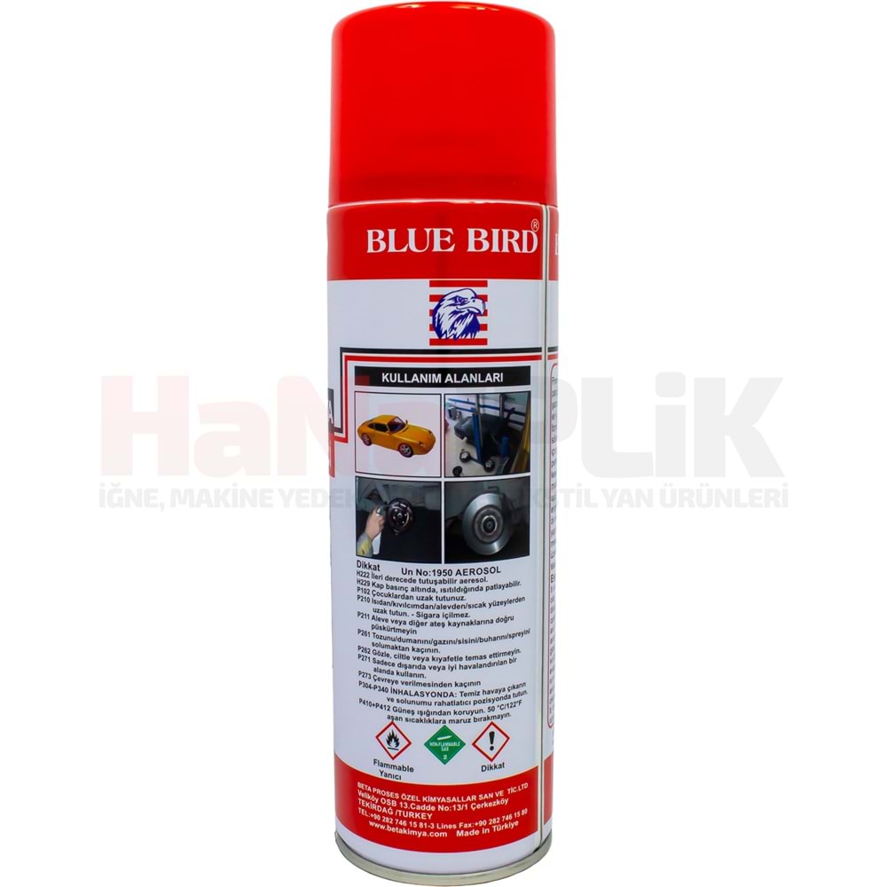 Blue Bird Fren Balata Temizleme Sprey 500ML / BB-100