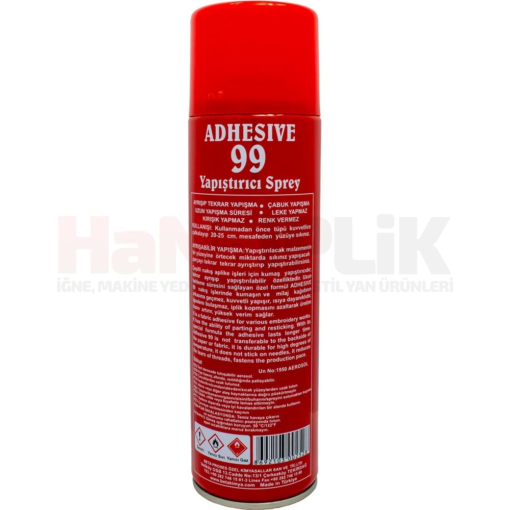 Blue Bird 99 Empirme Yapıştırıcı Sprey 500ml
