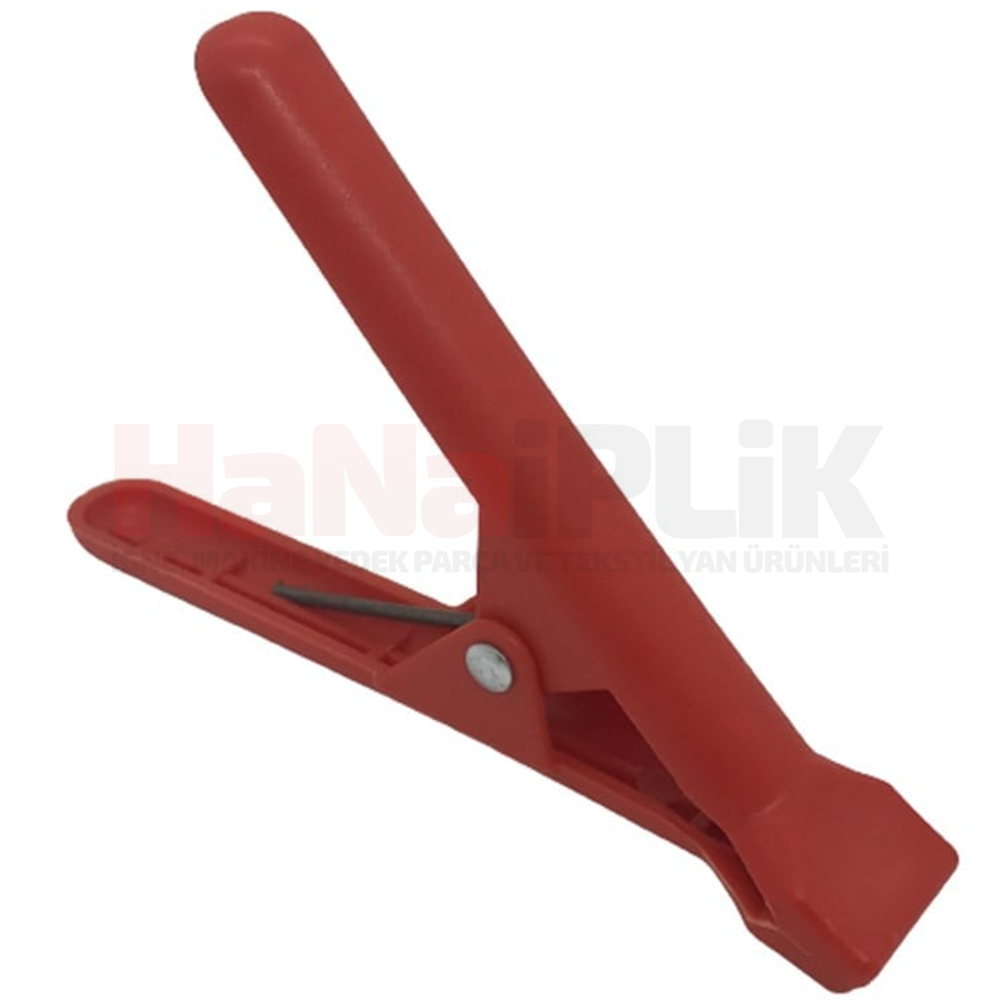 Plastik Küçük Pastal Maşası Kırmızı / Clmp-15