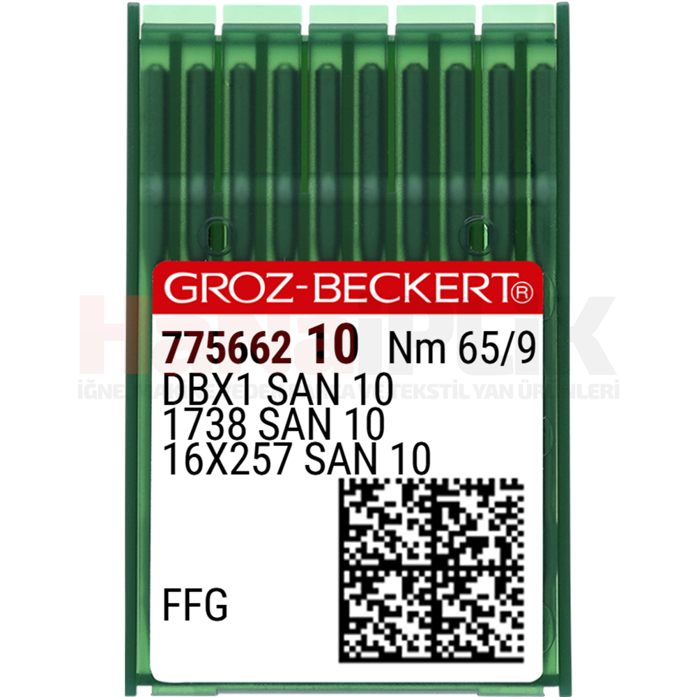 Düz Makine İnce Dip (SAN10 Bilye Uçlu) Dikiş İğnesi / DBX1 (SAN10) 65/9 (FFG/SES) (775662)
