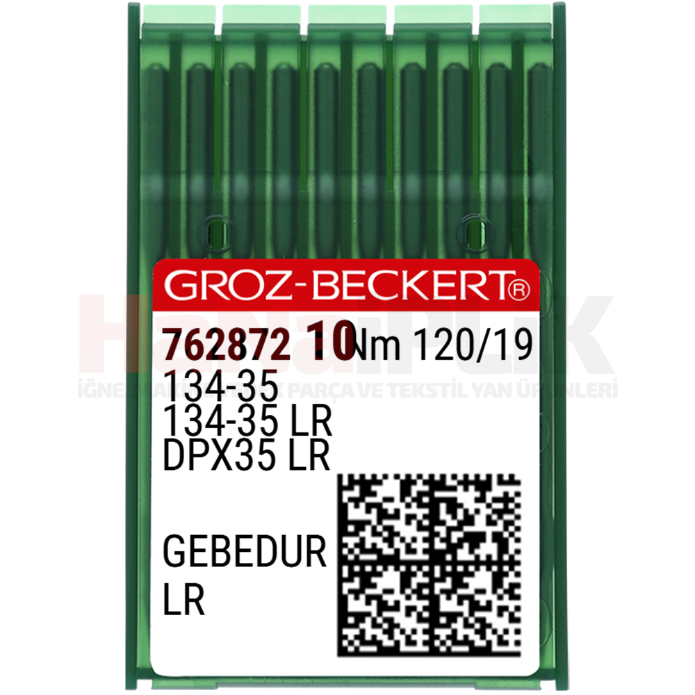 Kalın Dip Uzun Baltalı GEBEDUR Yanmaz Dikiş İğnesi / DPX35 LR (GEBEDUR) 120/19 (762872)