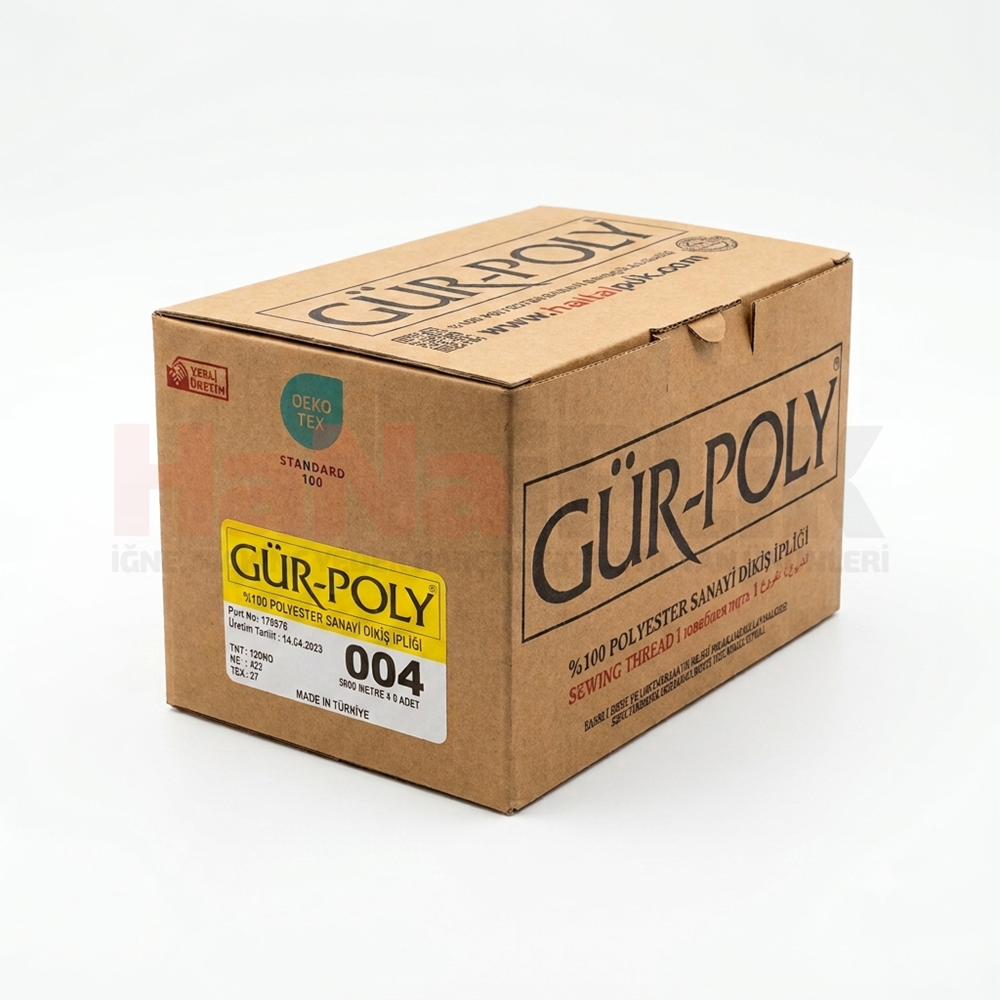 Gür-Poly (G0004) Renkli 120NO Dikiş İpliği 5000MT.