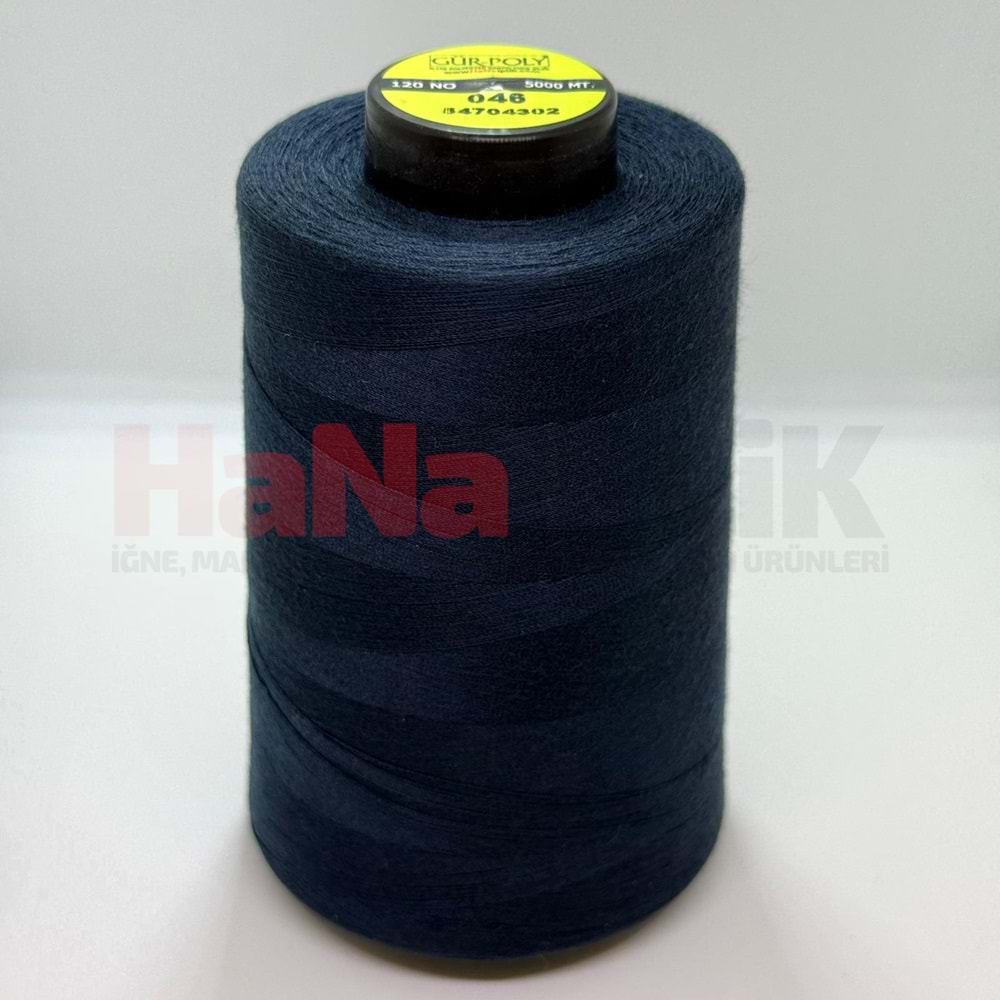 Gür-Poly (G0046*) Renkli 120NO Dikiş İpliği 5000MT.
