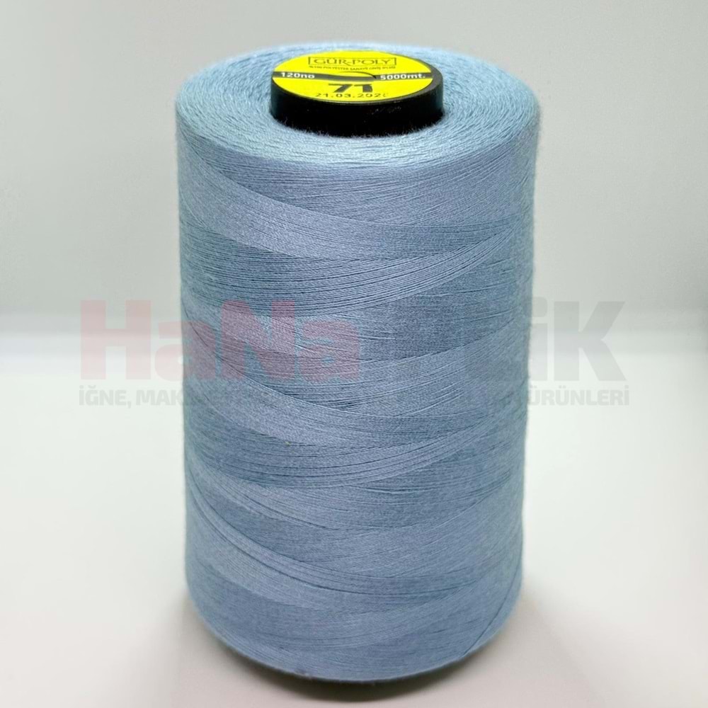 Gür-Poly (G0071) Renkli 120NO Dikiş İpliği 5000MT.