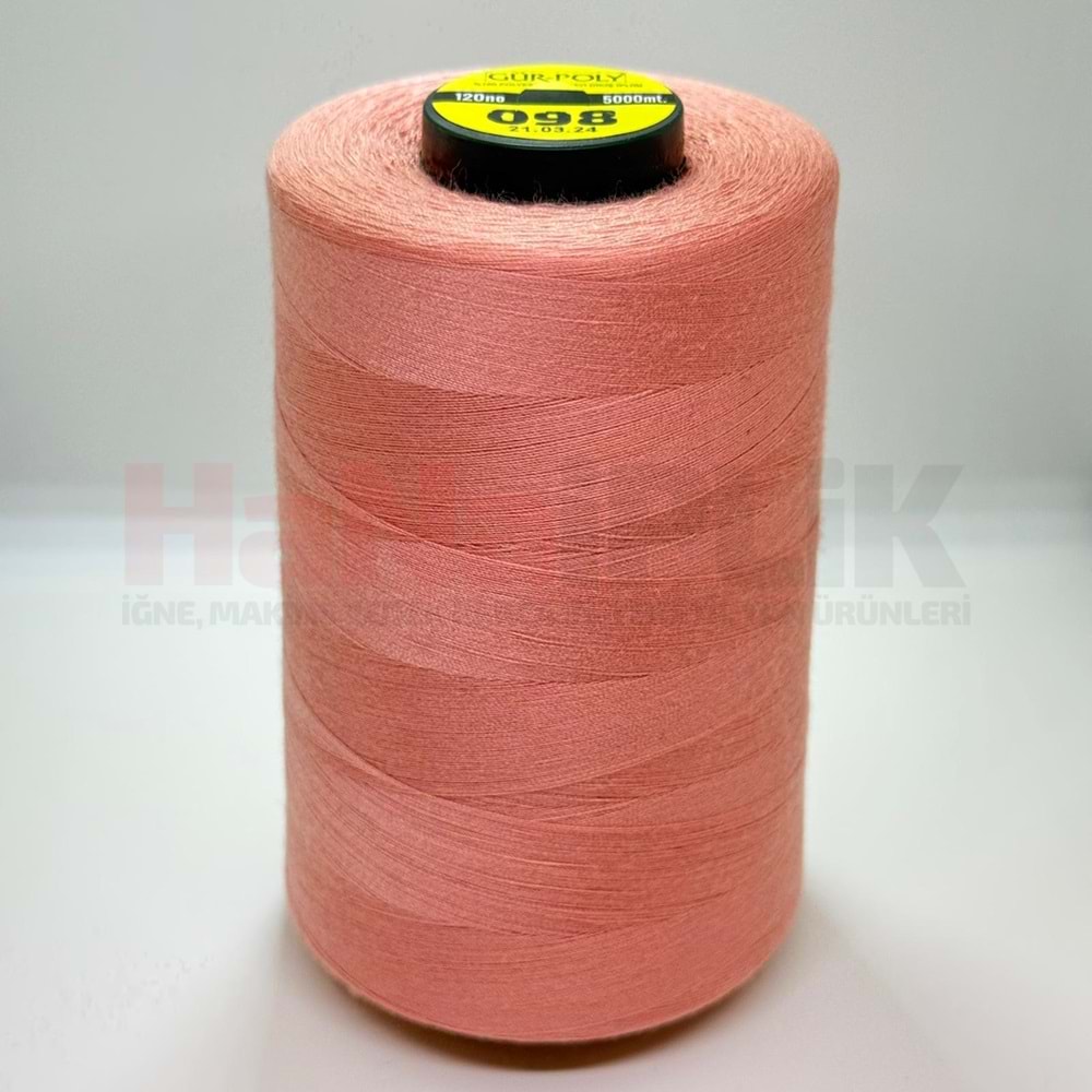 Gür-Poly (G0098) Renkli 120NO Dikiş İpliği 5000MT.