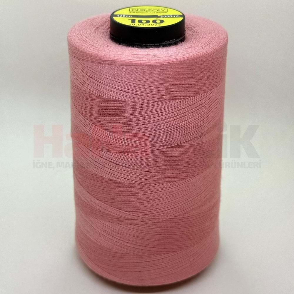 Gür-Poly (G0100) Renkli 120NO Dikiş İpliği 5000MT.