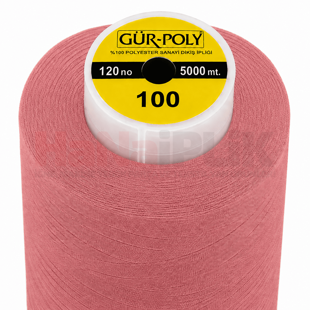 Gür-Poly (G0100) Renkli 120NO Dikiş İpliği 5000MT.