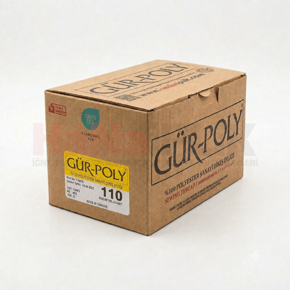 Gür-Poly (G0110) Renkli 120NO Dikiş İpliği 5000MT.
