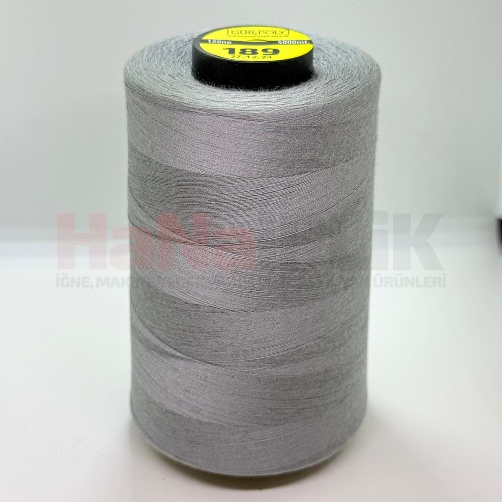 Gür-Poly (G0189*) Renkli 120NO Dikiş İpliği 5000MT.
