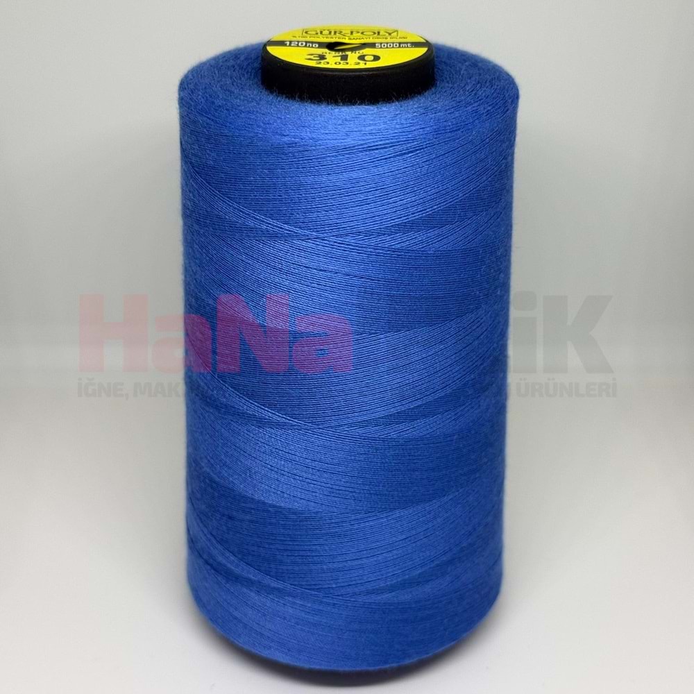 Gür-Poly (G0310) Renkli 120NO Dikiş İpliği 5000MT.