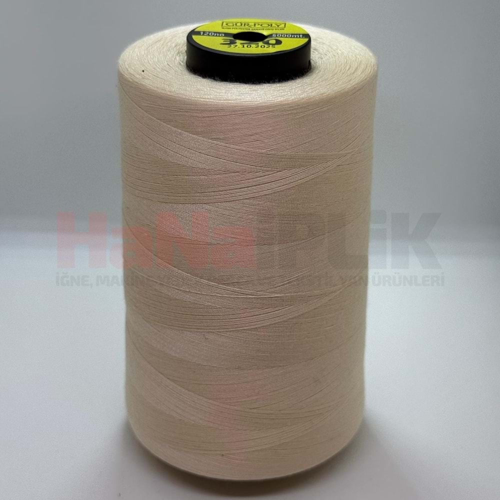 Gür-Poly (G0320) Renkli 120NO Dikiş İpliği 5000MT.