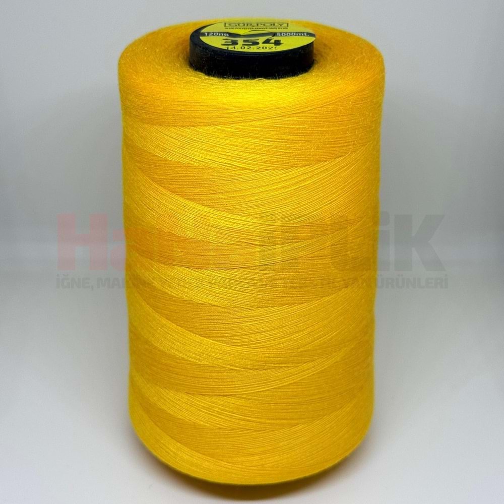 Gür-Poly (G0354) Renkli 120NO Dikiş İpliği 5000MT.
