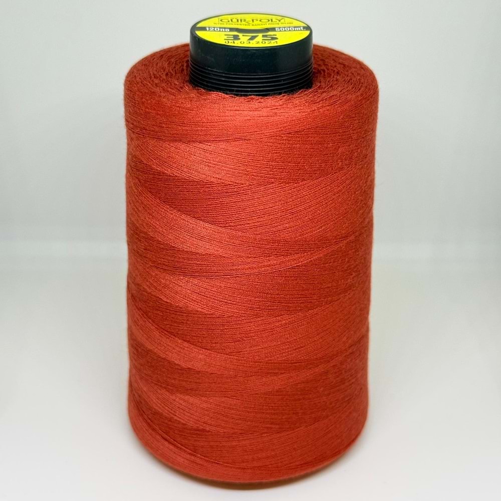 Gür-Poly (G0375) Renkli 120NO Dikiş İpliği 5000MT.