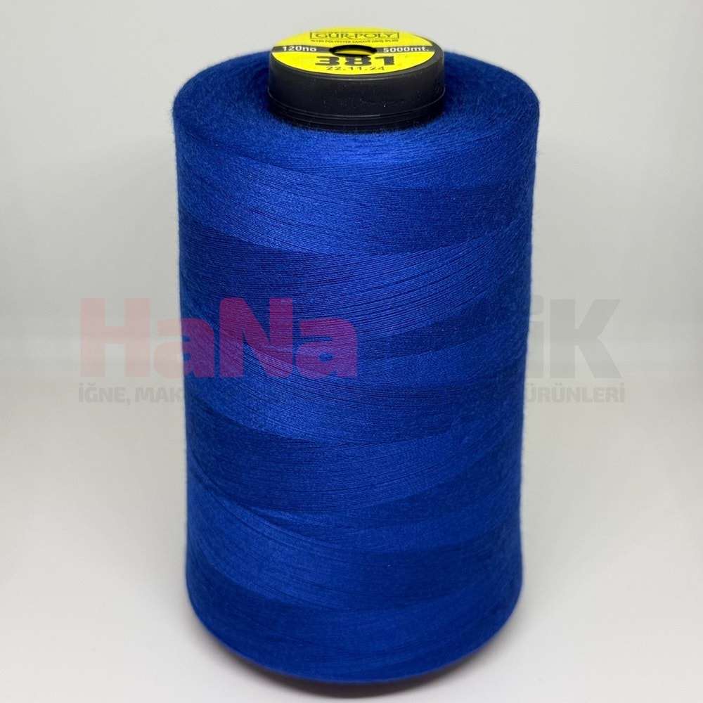 Gür-Poly (G0381) Renkli 120NO Dikiş İpliği 5000MT.
