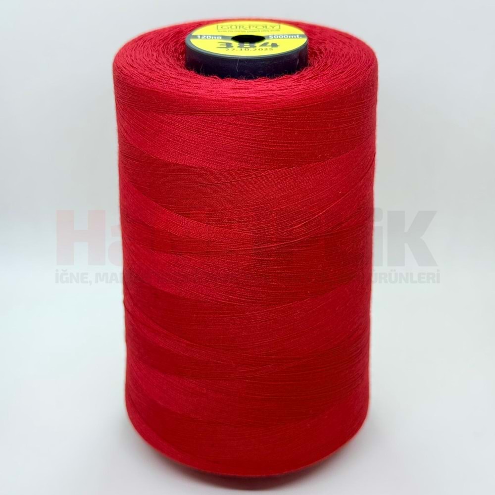Gür-Poly (G0384) Renkli 120NO Dikiş İpliği 5000MT.