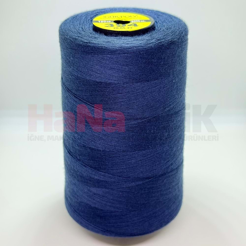 Gür-Poly (G0394) Renkli 120NO Dikiş İpliği 5000MT.