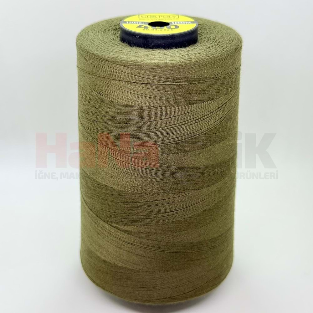 Gür-Poly (G0400) Renkli 120NO Dikiş İpliği 5000MT.