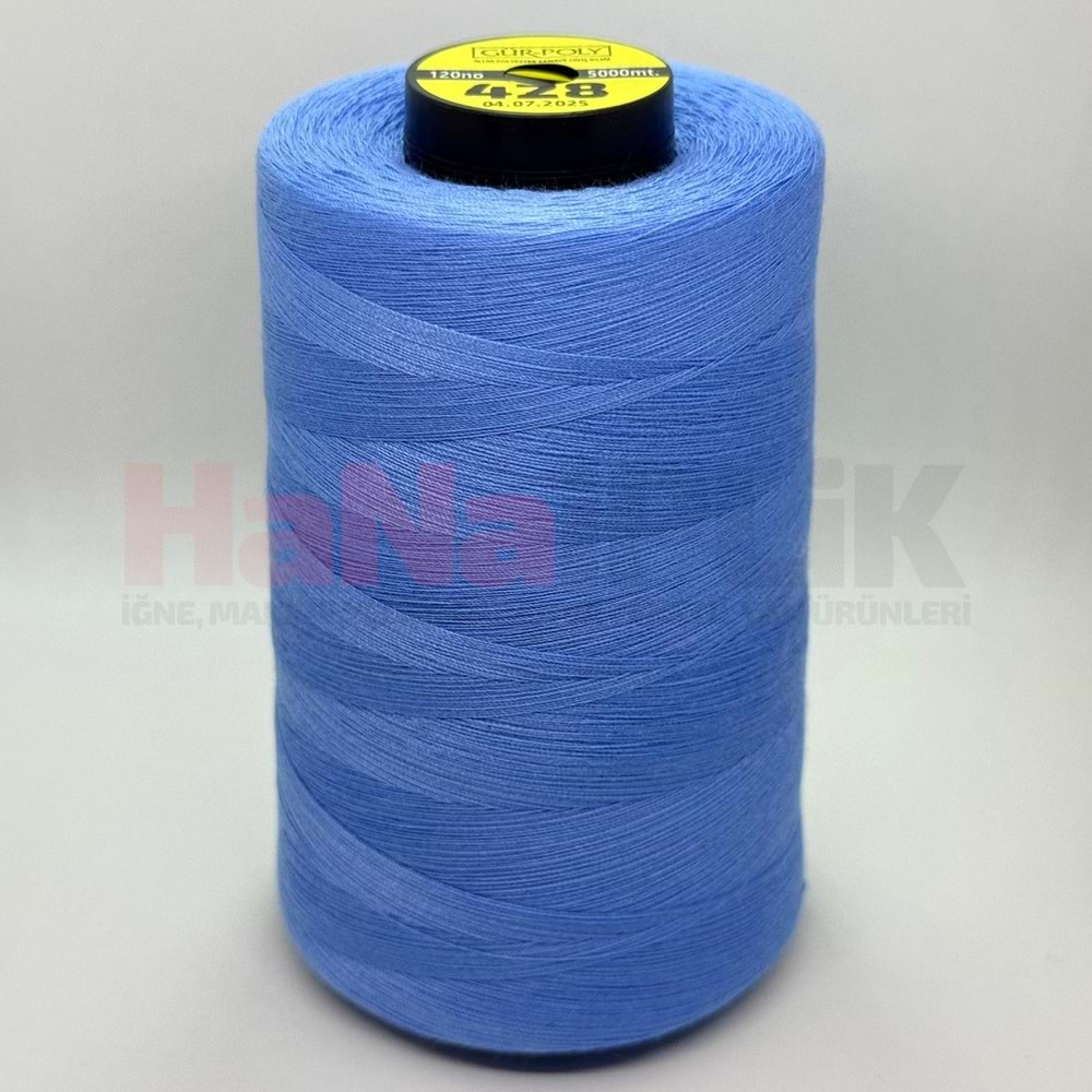Gür-Poly (G0428) Renkli 120NO Dikiş İpliği 5000MT.
