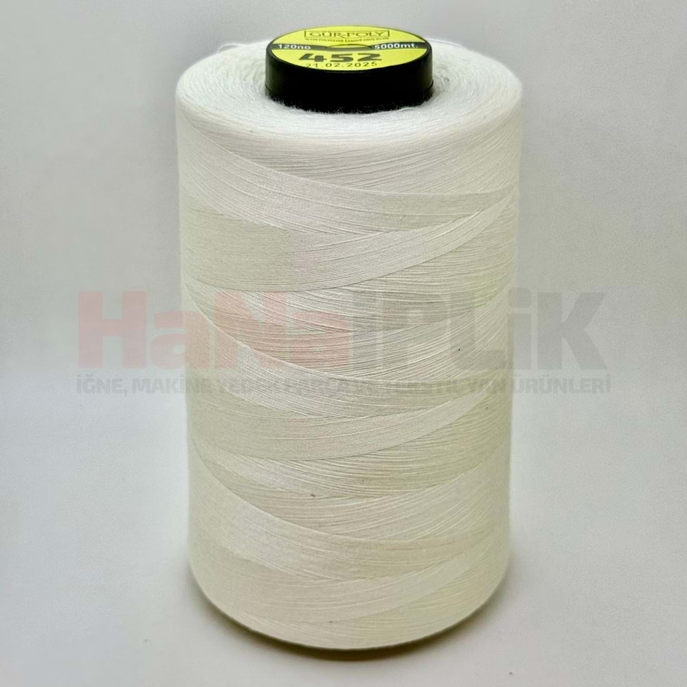 Gür-Poly (G0452*) Renkli 120NO Dikiş İpliği 5000MT.