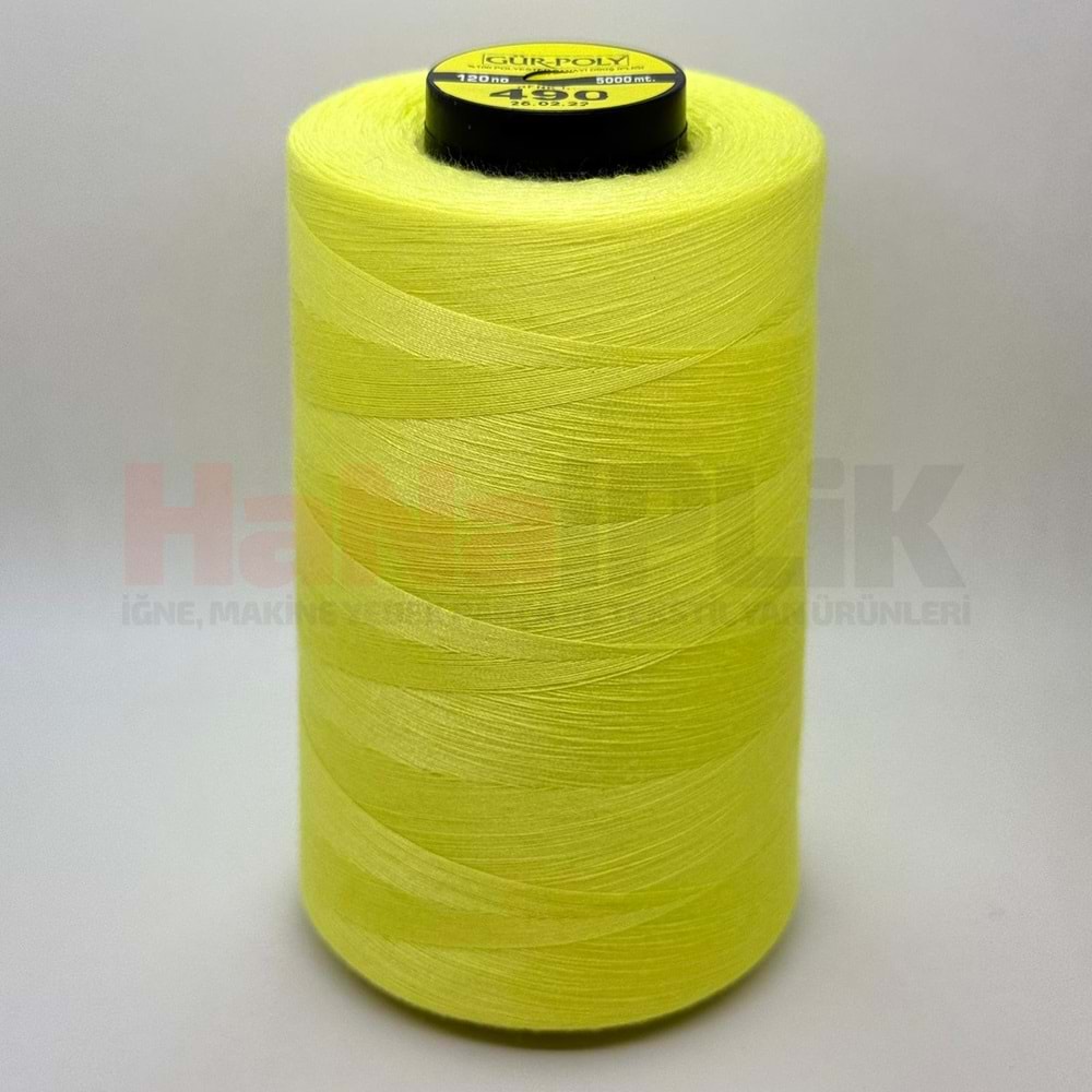 Gür-Poly (G0490) Renkli 120NO Dikiş İpliği 5000MT.