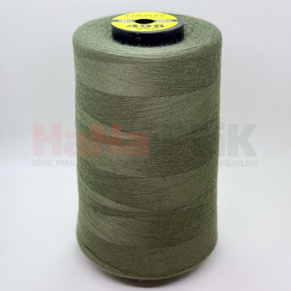 Gür-Poly (G0498) Renkli 120NO Dikiş İpliği 5000MT.