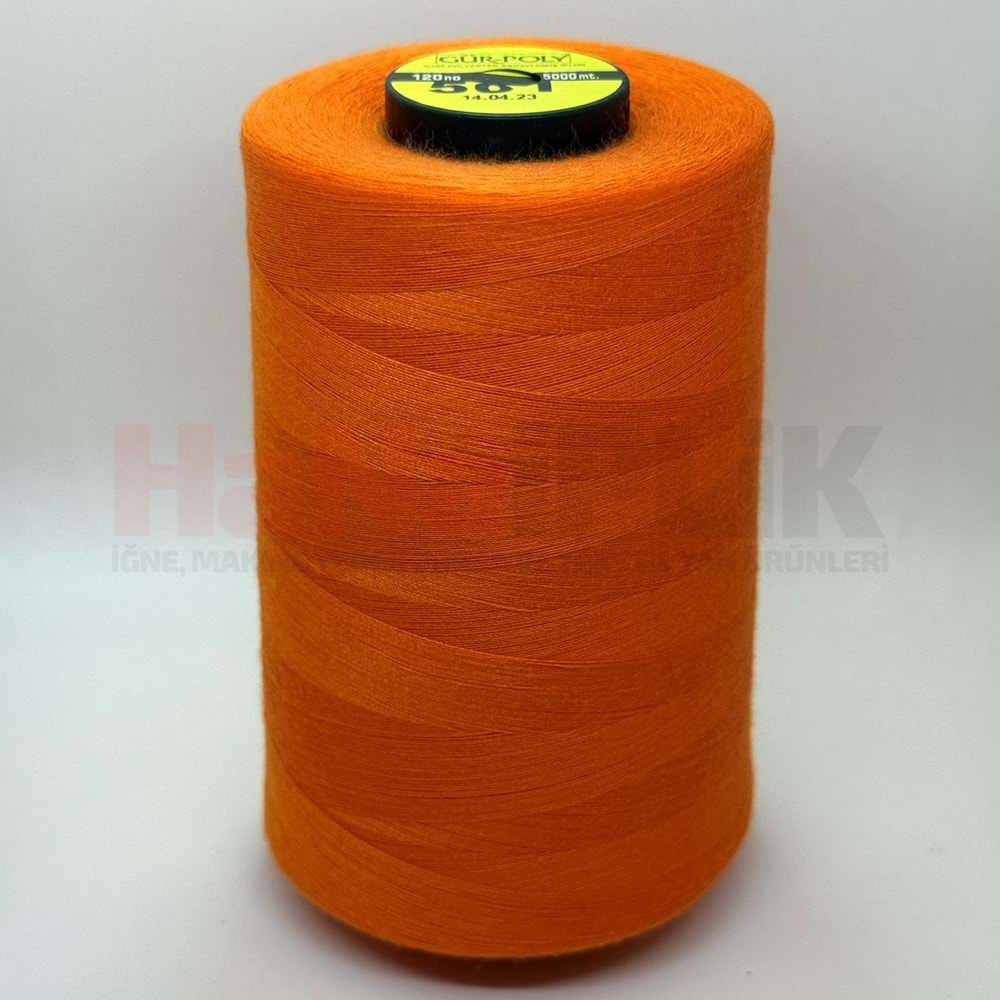 Gür-Poly (G0501) Renkli 120NO Dikiş İpliği 5000MT.
