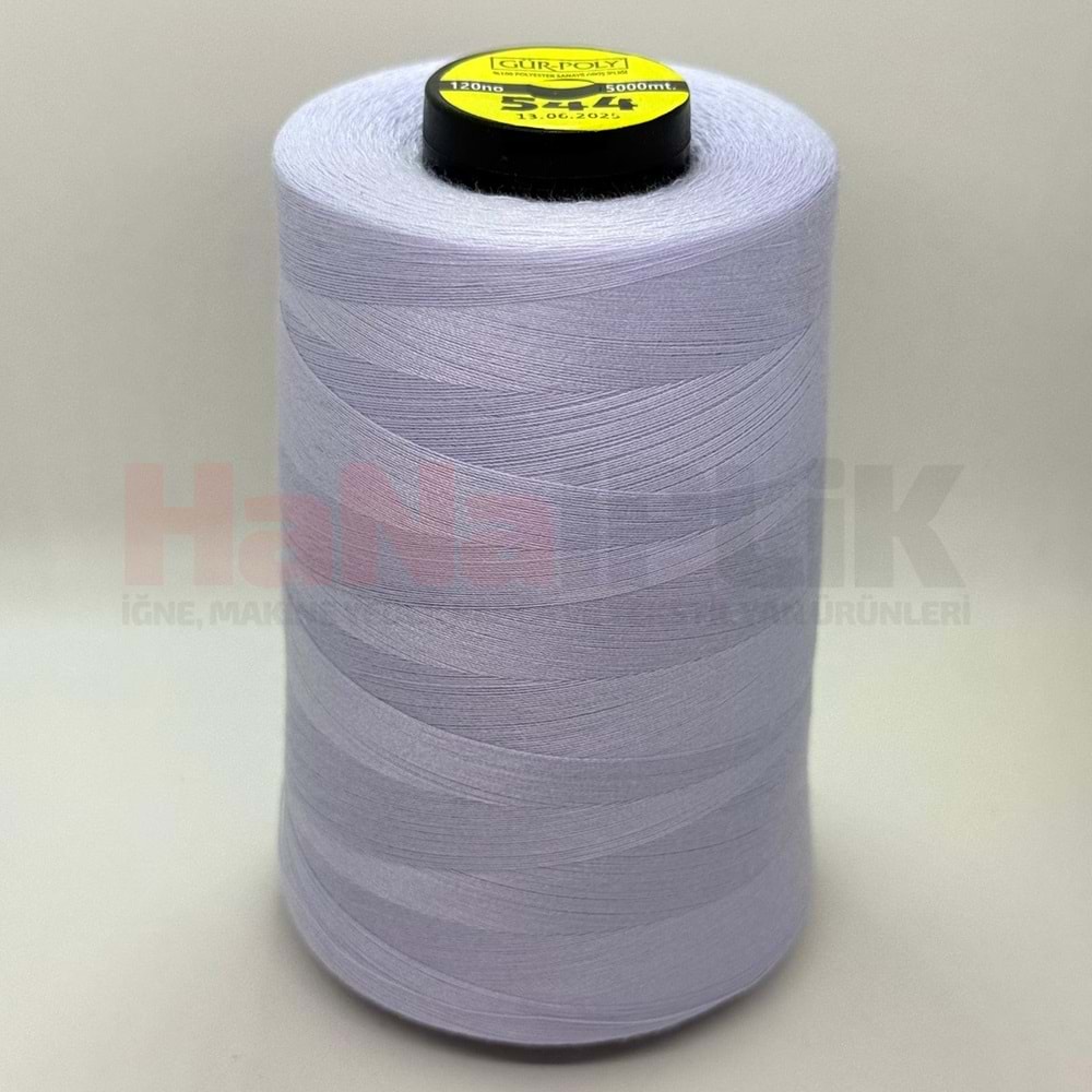 Gür-Poly (G0544) Renkli 120NO Dikiş İpliği 5000MT.