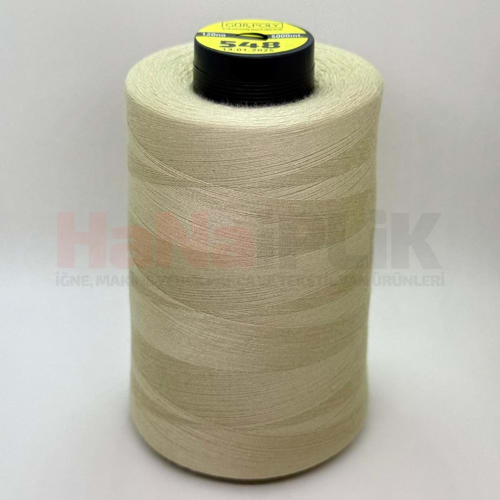 Gür-Poly (G0548) Renkli 120NO Dikiş İpliği 5000MT.