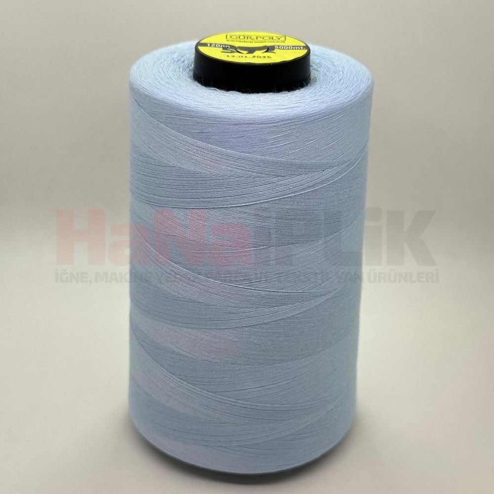 Gür-Poly (G0572) Renkli 120NO Dikiş İpliği 5000MT.