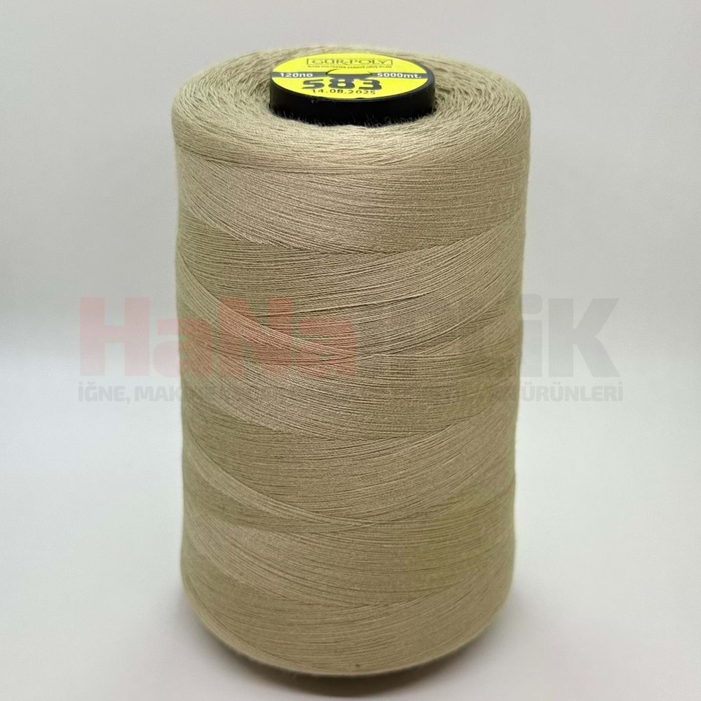 Gür-Poly (G0583) Renkli 120NO Dikiş İpliği 5000MT.