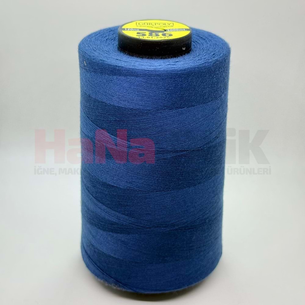 Gür-Poly (G0586) Renkli 120NO Dikiş İpliği 5000MT.