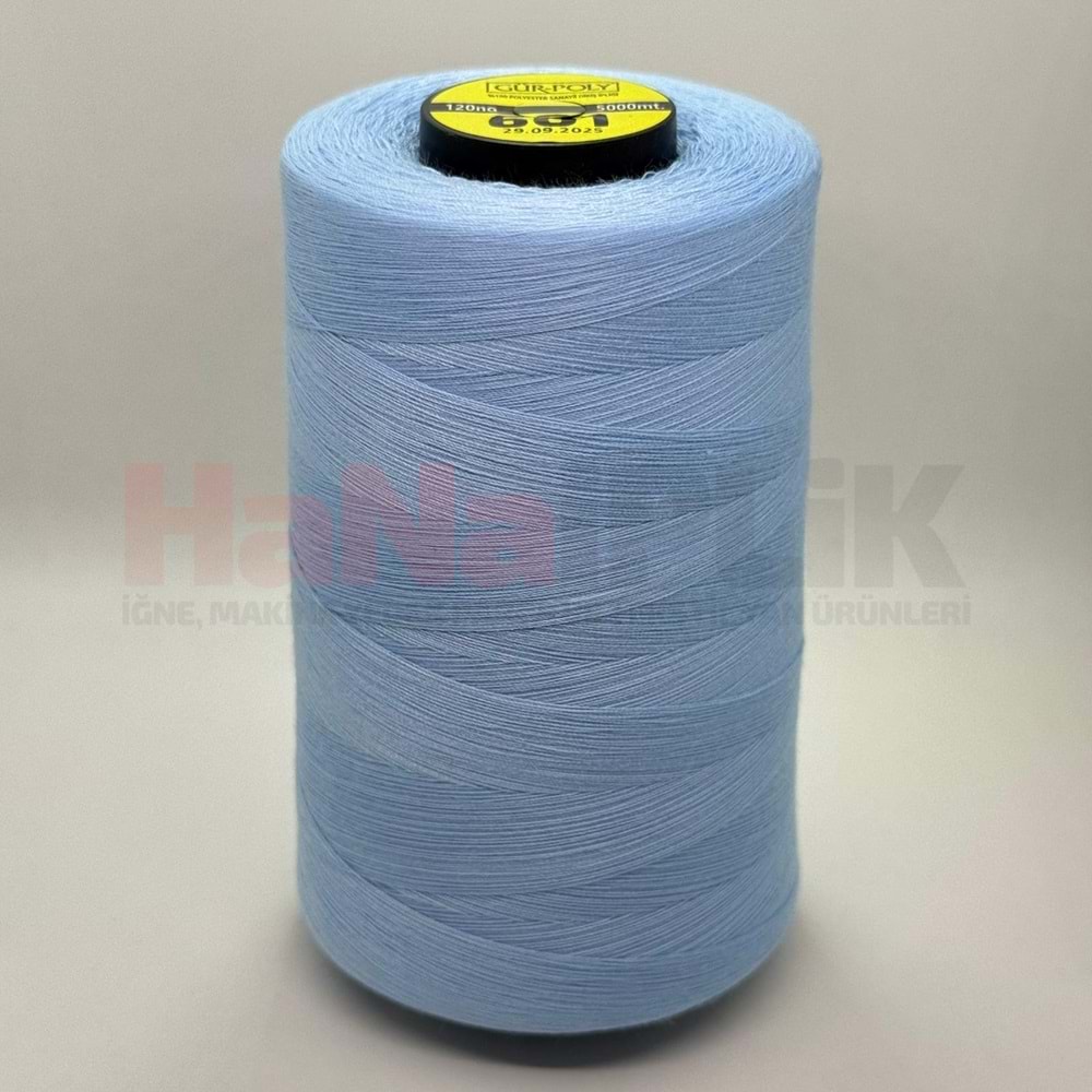 Gür-Poly (G0601) Renkli 120NO Dikiş İpliği 5000MT.