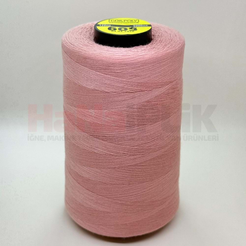 Gür-Poly (G0603) Renkli 120NO Dikiş İpliği 5000MT.