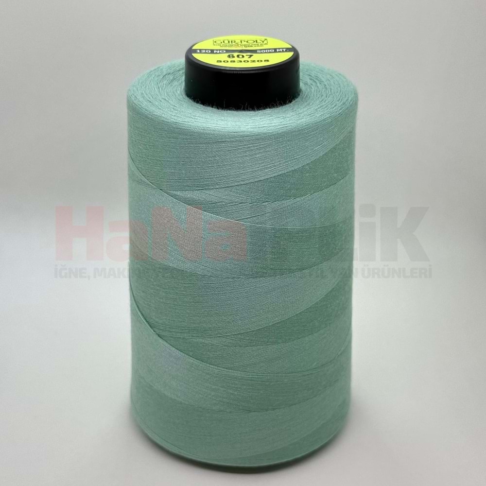 Gür-Poly (G0607*) Renkli 120NO Dikiş İpliği 5000MT.