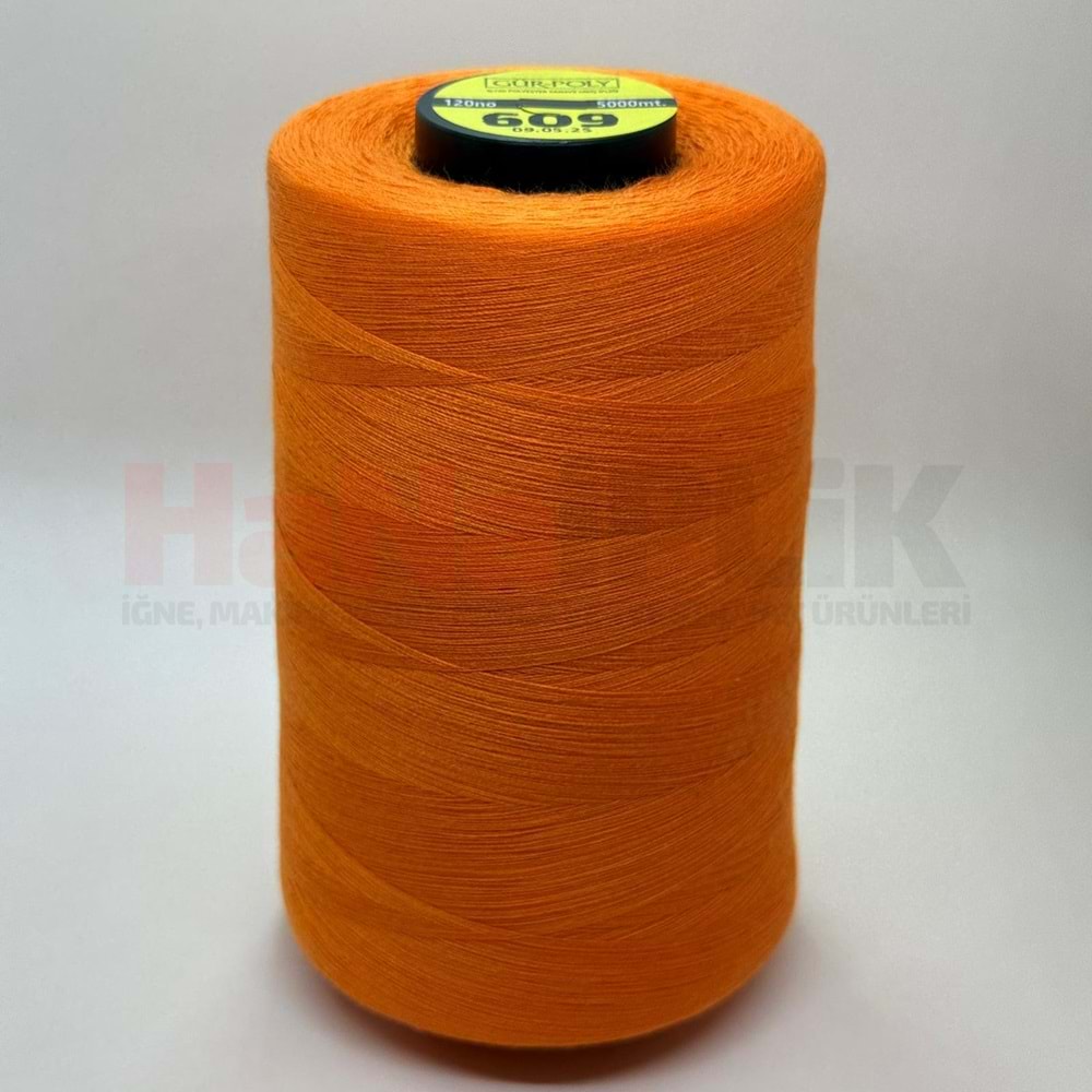 Gür-Poly (G0609) Renkli 120NO Dikiş İpliği 5000MT.