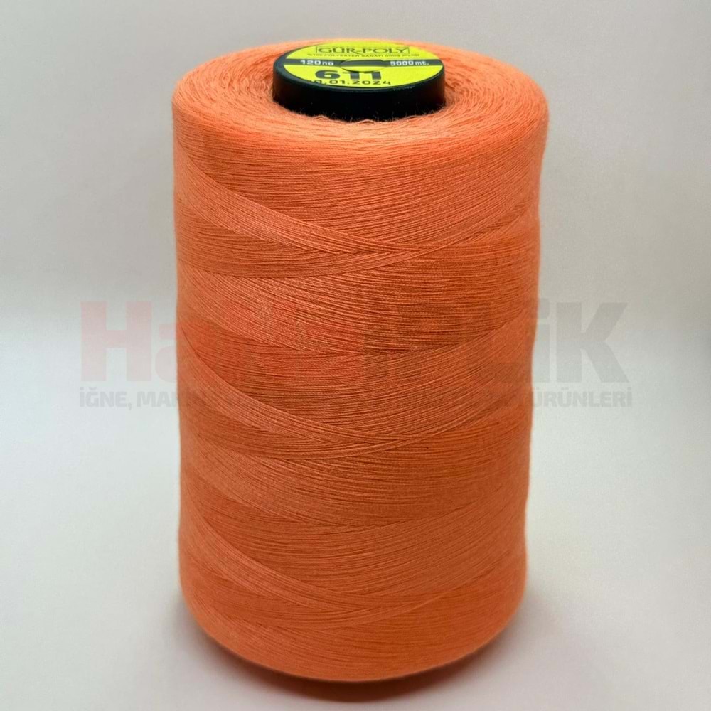 Gür-Poly (G0611) Renkli 120NO Dikiş İpliği 5000MT.