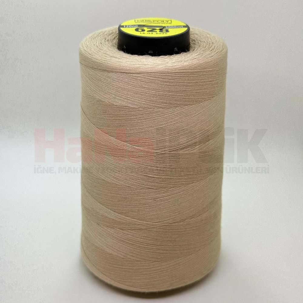 Gür-Poly (G0628) Renkli 120NO Dikiş İpliği 5000MT.