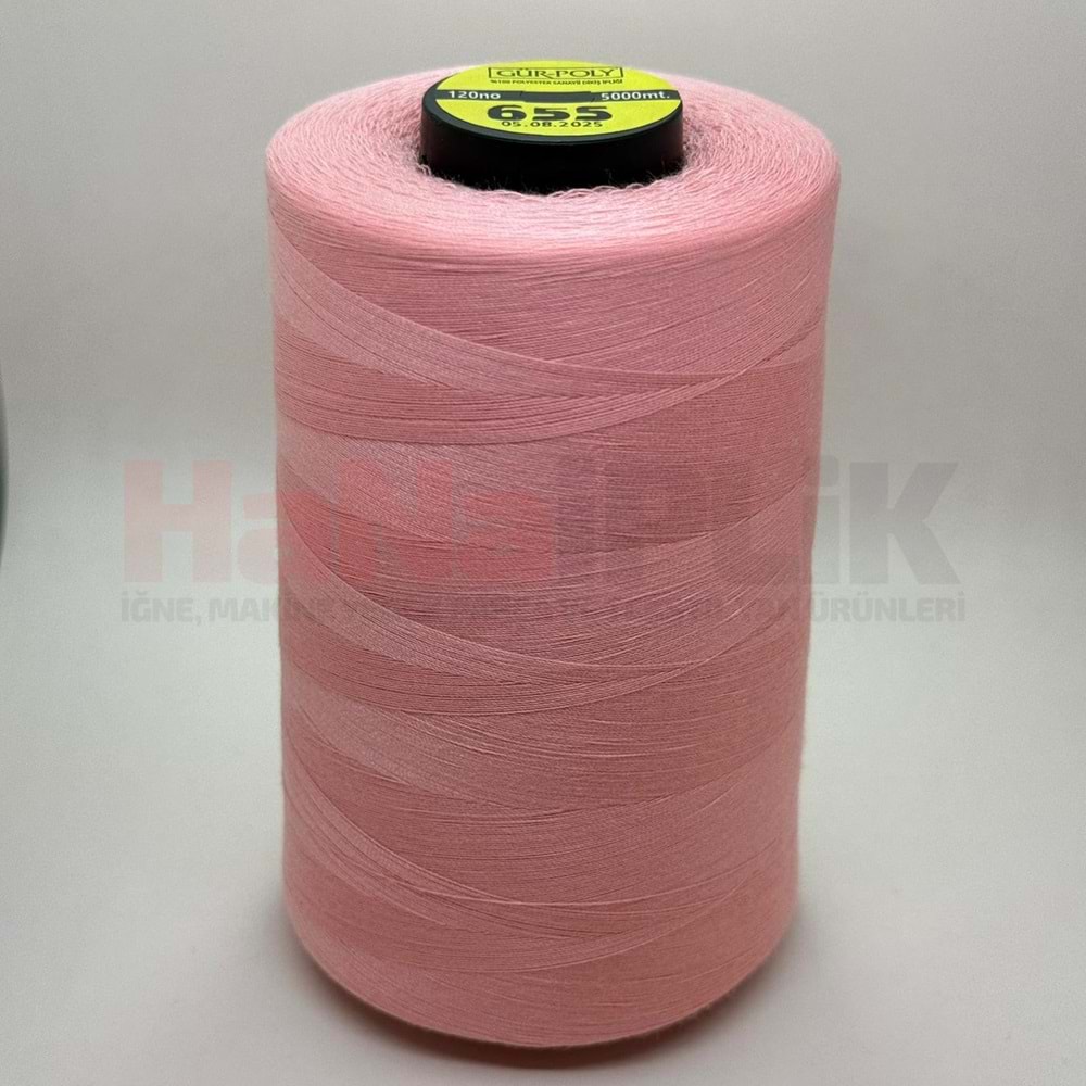 Gür-Poly (G0655) Renkli 120NO Dikiş İpliği 5000MT.