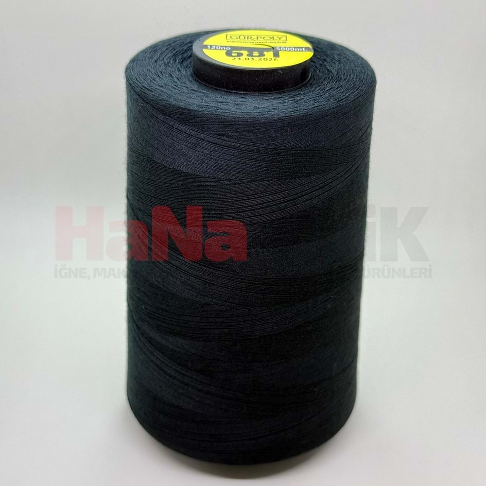 Gür-Poly (G0681) Renkli 120NO Dikiş İpliği 5000MT.