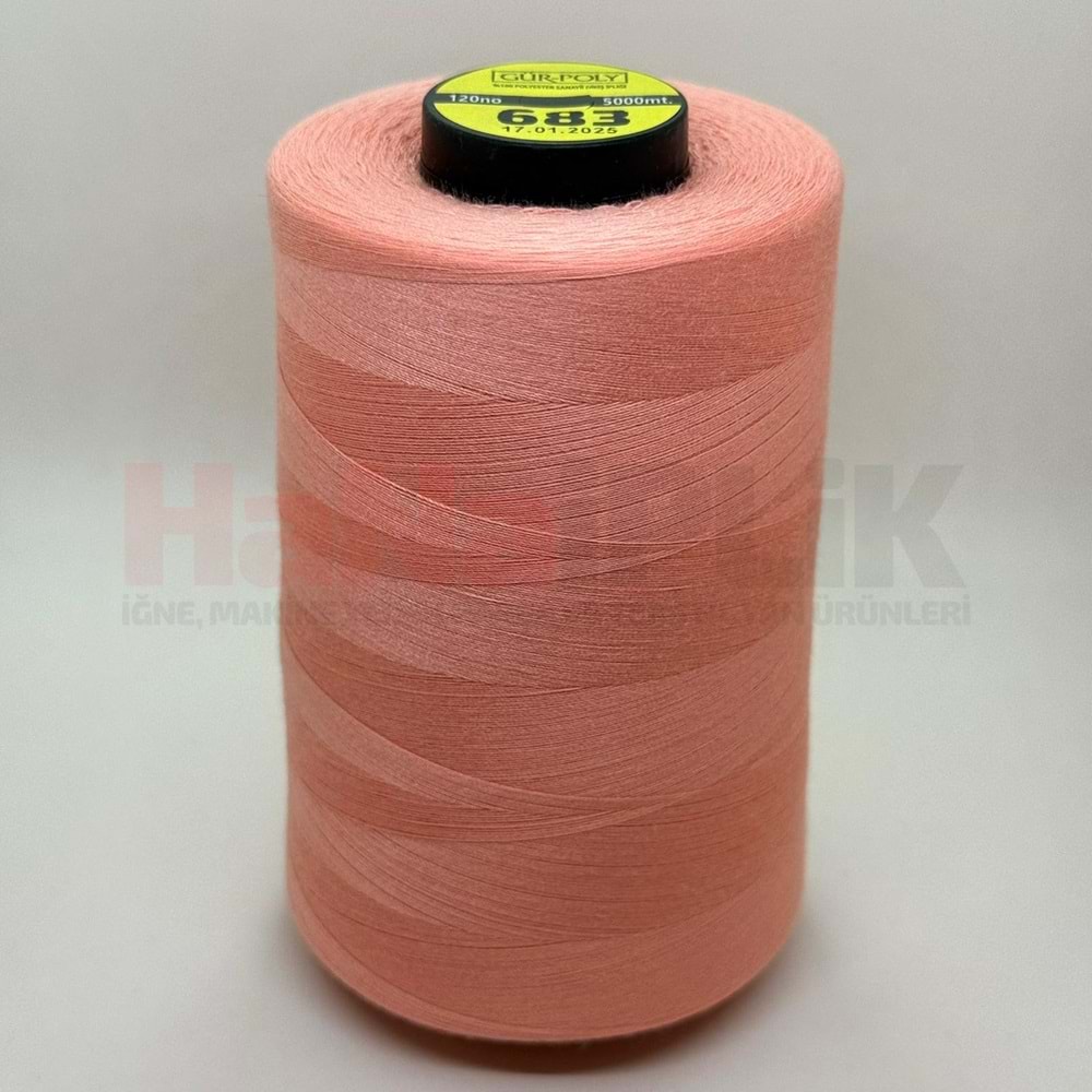 Gür-Poly (G0683) Renkli 120NO Dikiş İpliği 5000MT.