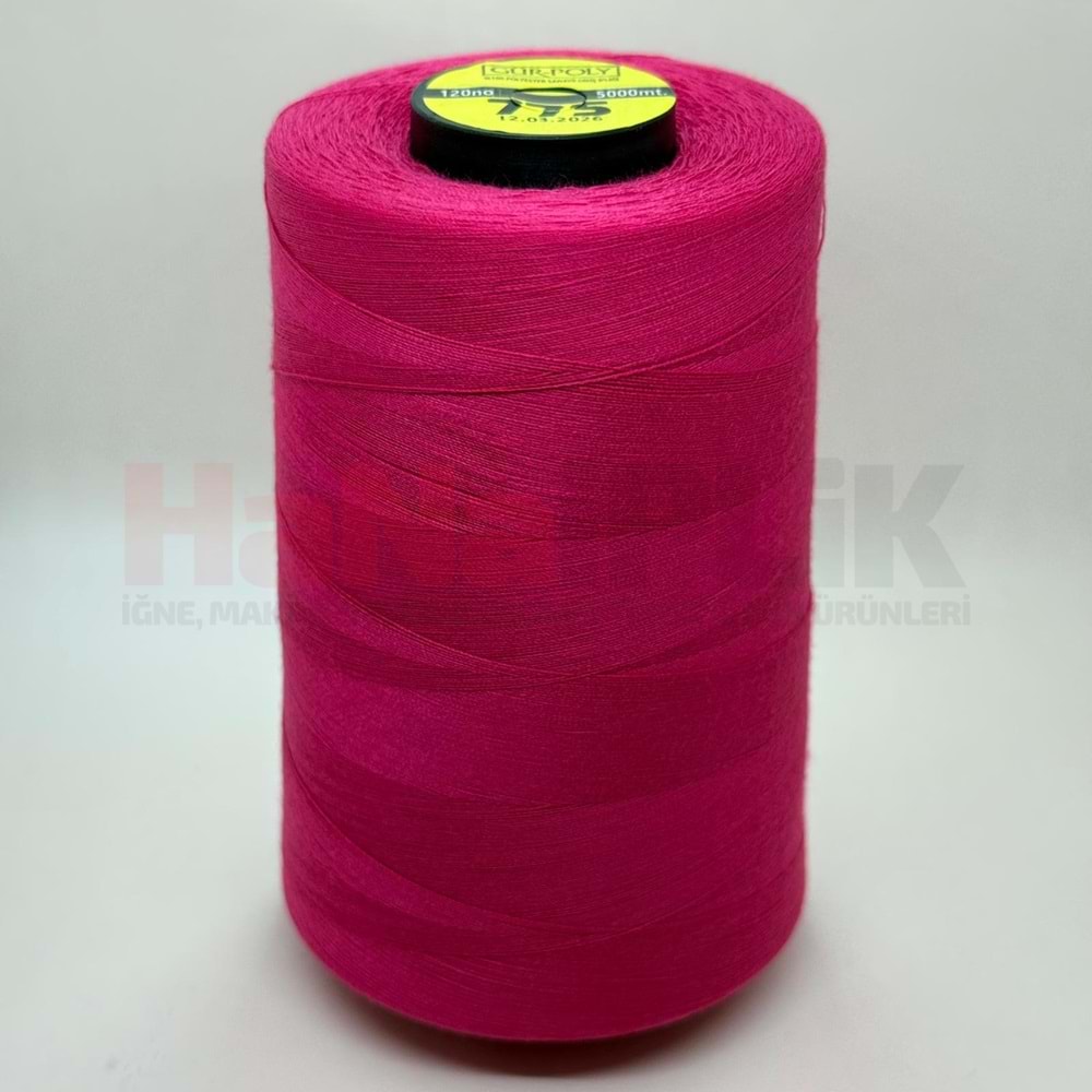 Gür-Poly (G0775) Renkli 120NO Dikiş İpliği 5000MT.