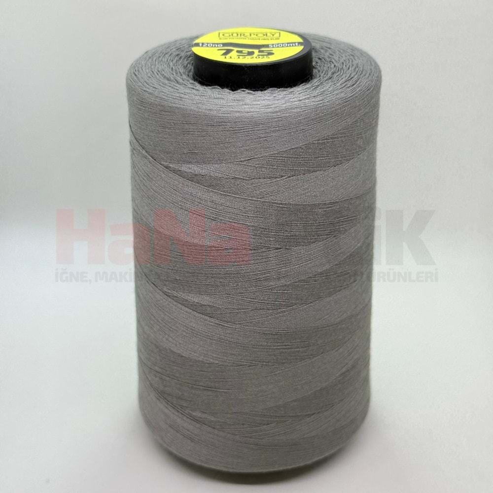 Gür-Poly (G0795) Renkli 120NO Dikiş İpliği 5000MT.