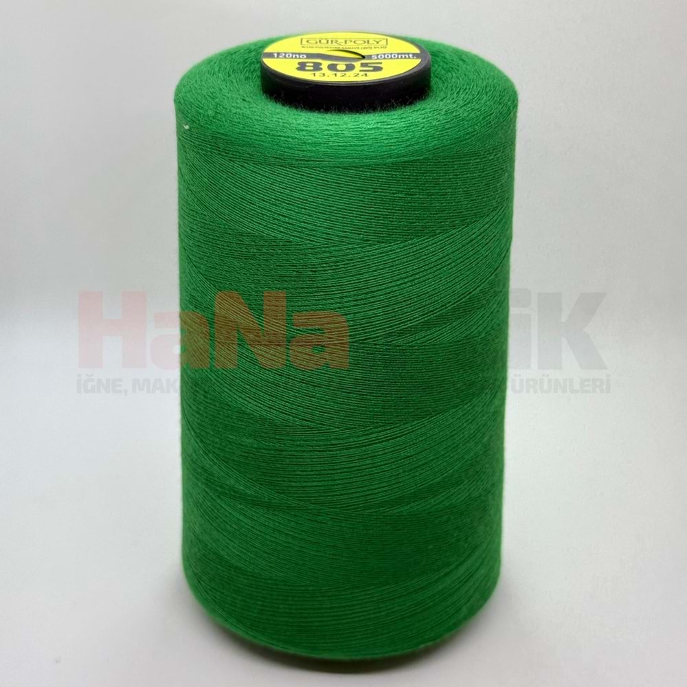 Gür-Poly (G0805) Renkli 120NO Dikiş İpliği 5000MT.