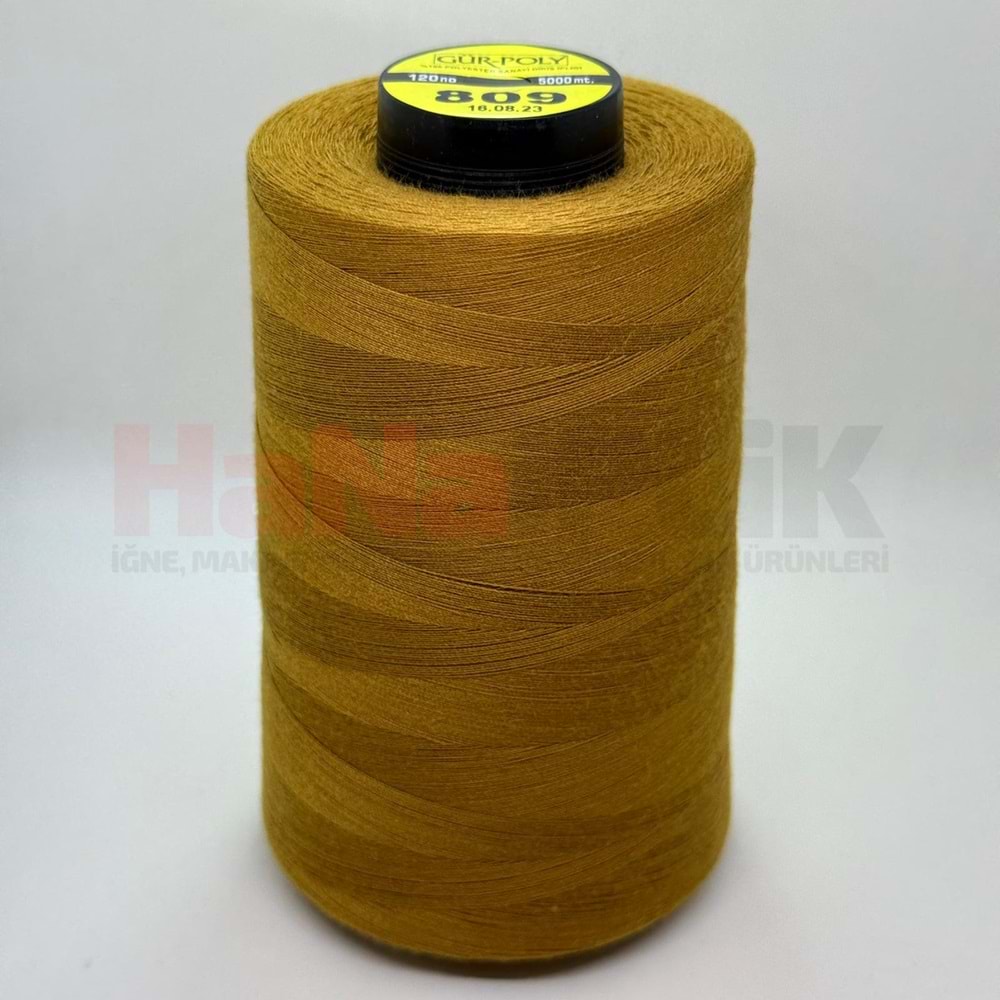 Gür-Poly (G0809) Renkli 120NO Dikiş İpliği 5000MT.