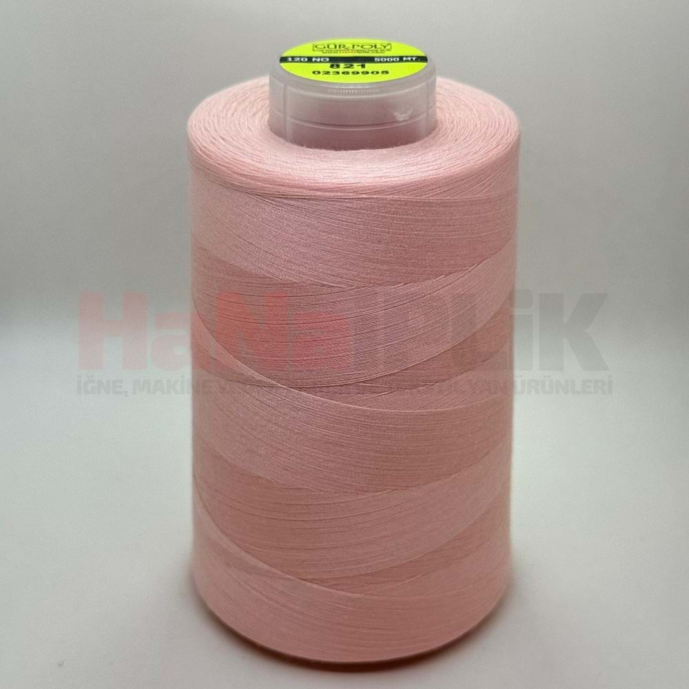 Gür-Poly (G0821*) Renkli 120NO Dikiş İpliği 5000MT.