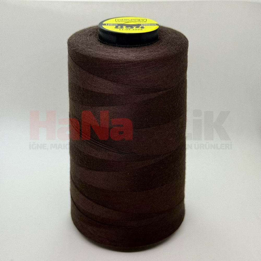 Gür-Poly (G0894) Renkli 120NO Dikiş İpliği 5000MT.