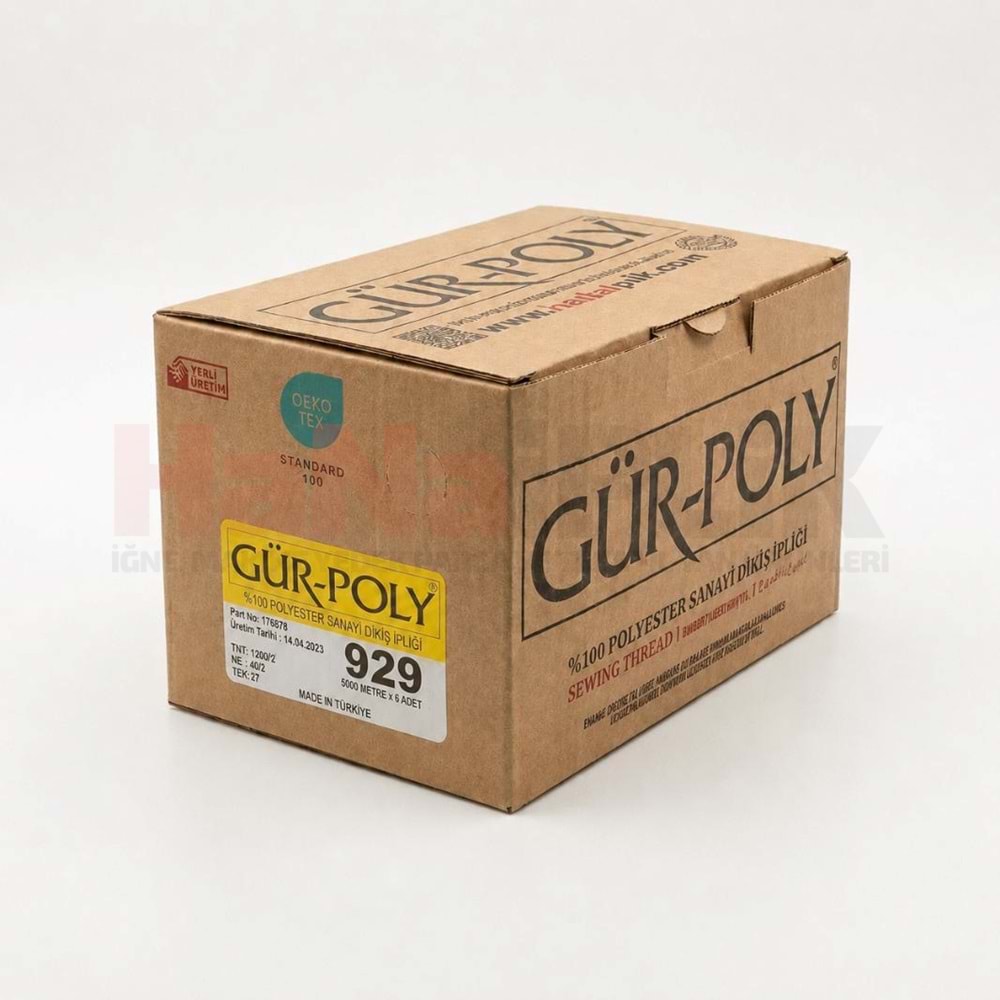Gür-Poly (G0929) Renkli 120NO Dikiş İpliği 5000MT.