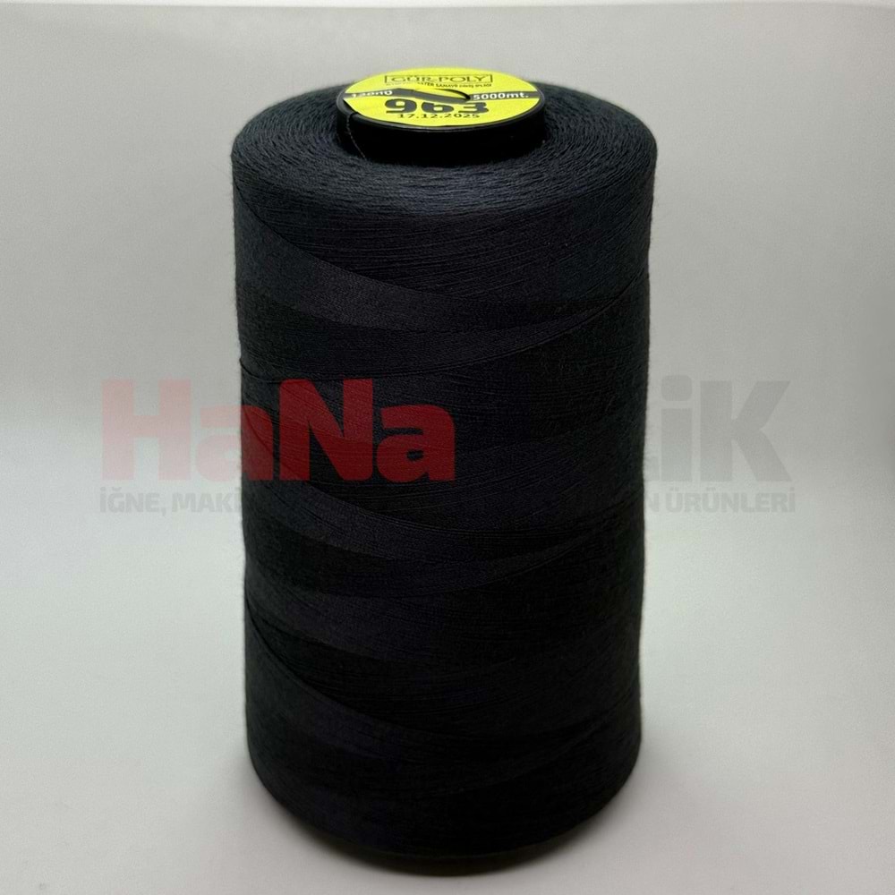 Gür-Poly (G0963) Renkli 120NO Dikiş İpliği 5000MT.